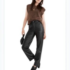 Madewell Perfect Vintage Straight Jean Leather